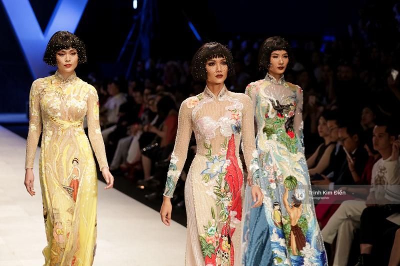 las obras del designer nguyen cong tri en el show de moda vietnamita