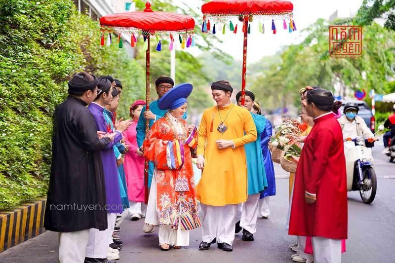 nhat binh - estilo de moda vietnamita es elegido mucho entre los jóvenes en su matrimonio