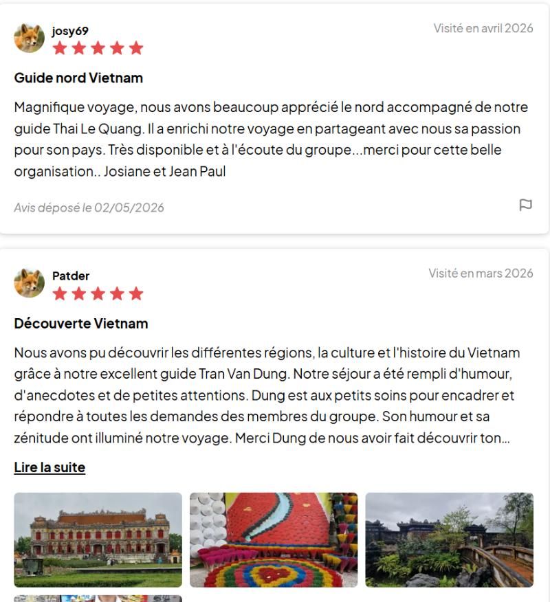 review sur notre guide vietnam 2