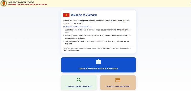 accéder au portail officiel pour faire la formalité d'entree vietnam (1)