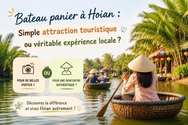 Bateau panier à Hoian