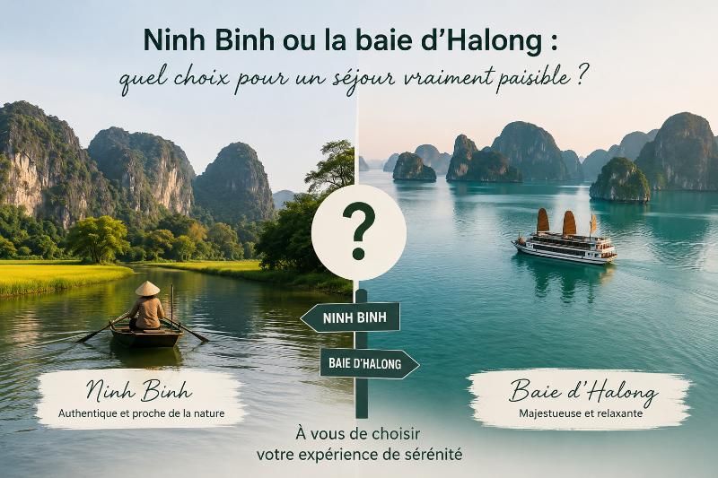 Ninh Binh ou Halong pour un séjour paisible