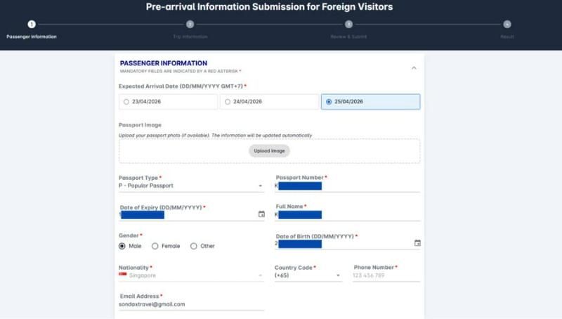 compléter les informations passager (1)