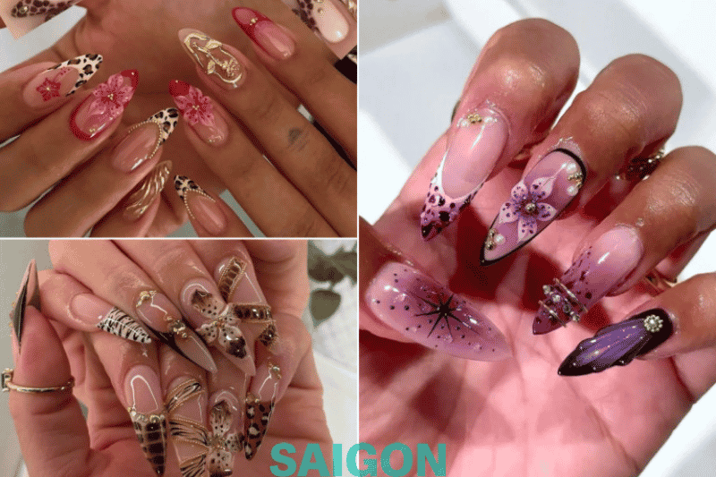 diferentes servicios disponibles en un salón de vietnam nails.