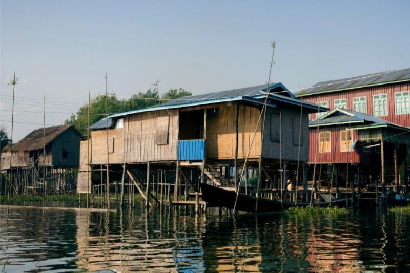 la casa flotante en el delta del mekong (fuente saigon landscape)