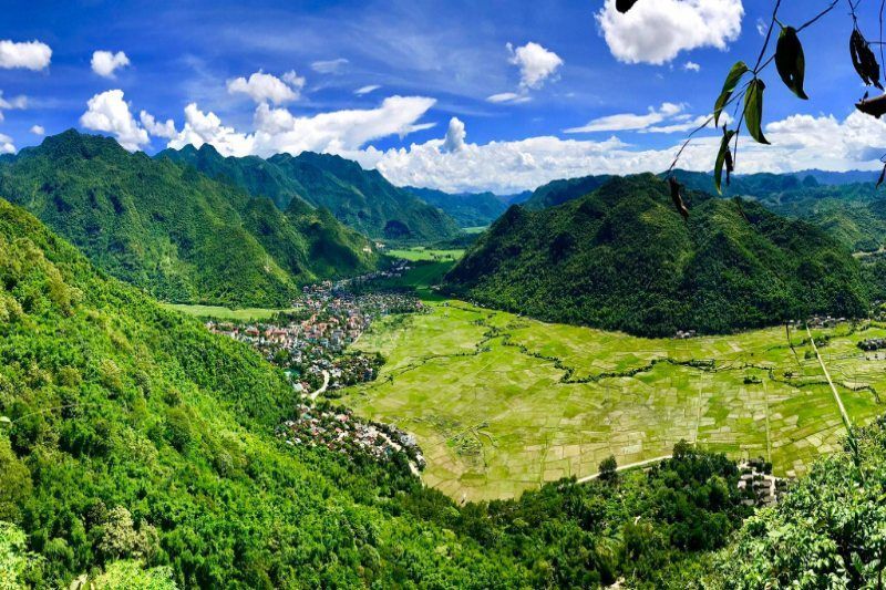 los magníficos paisajes de arrozales en mai chau, hoa binh