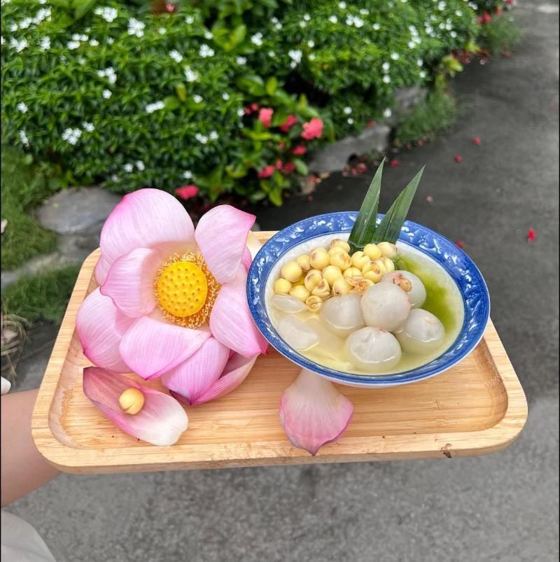 semillas de loto para cocinar sopa dulce che