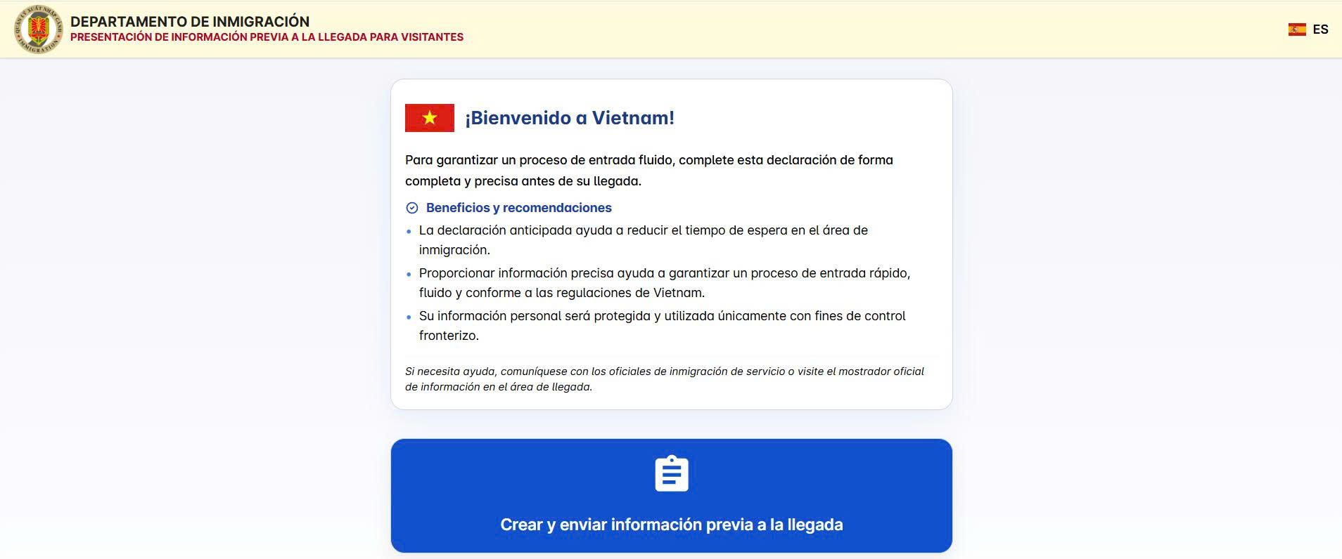 interfaz web