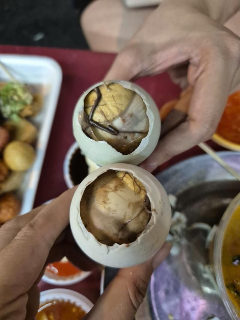 trung vit lon - oeufs couves (source Aucoeurvietnam)