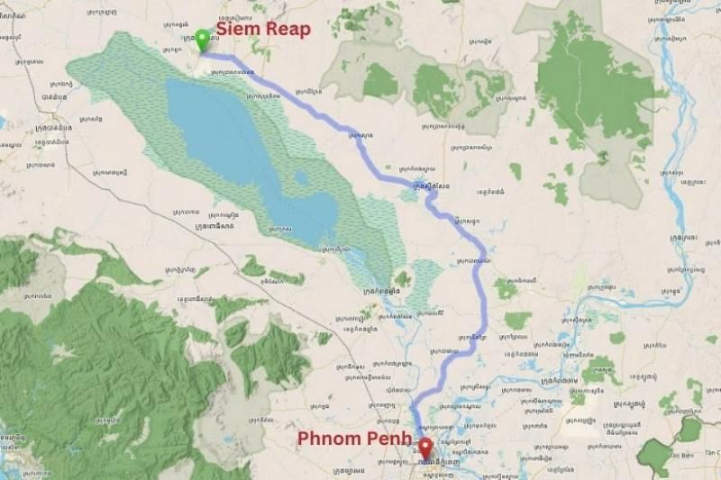 carte phnom penh - siem reap (1)