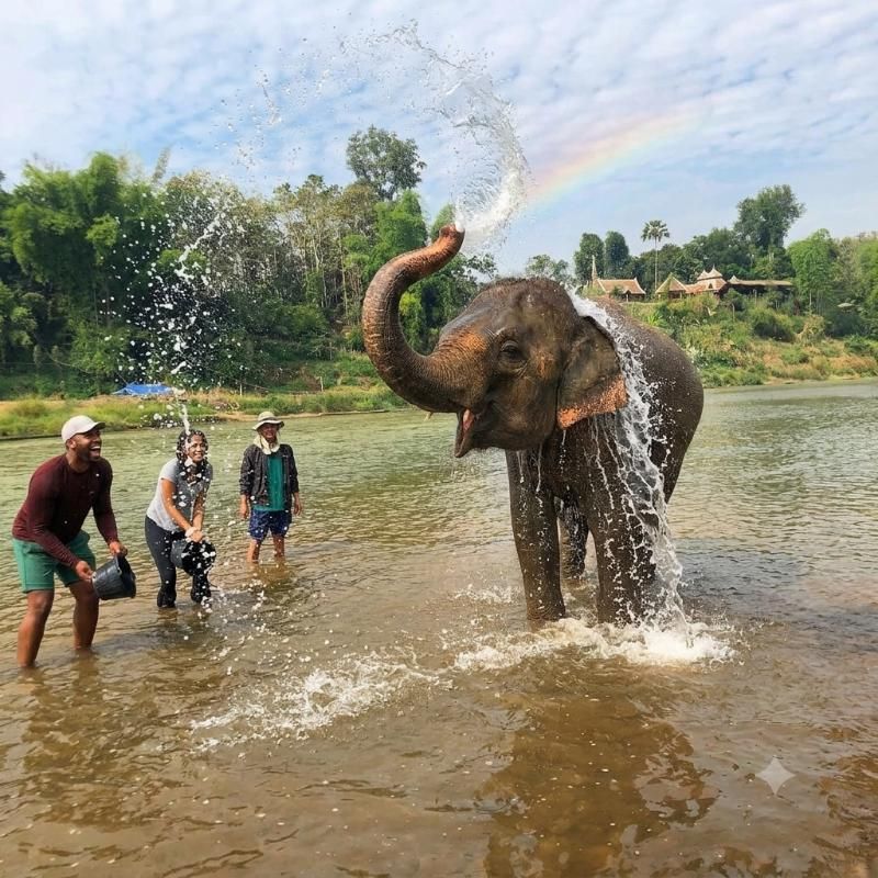 Rencontrer les éléphants dans un cadre naturel à Laos